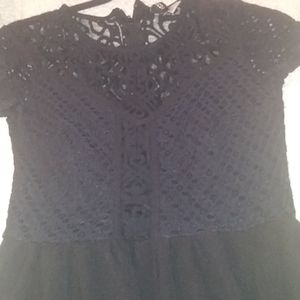 Black laced dress